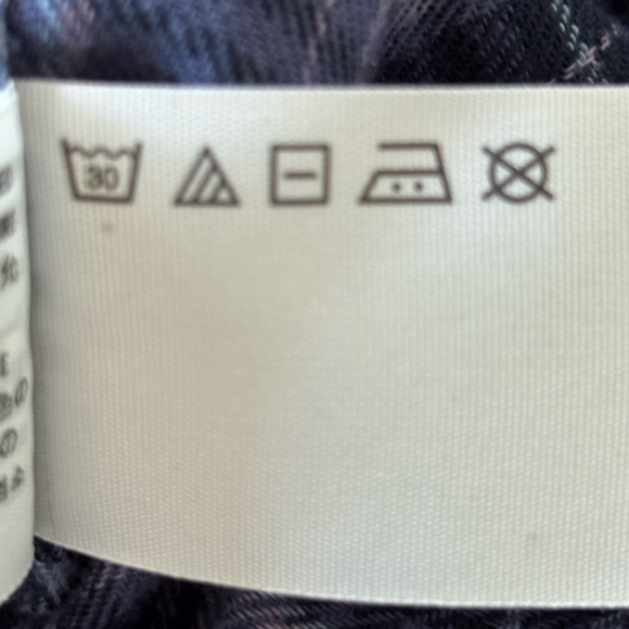 Hollister Purple Plaid Studded Flannel Casual Button-Down Shirt S Long Sleeve - Picture 5 of 8